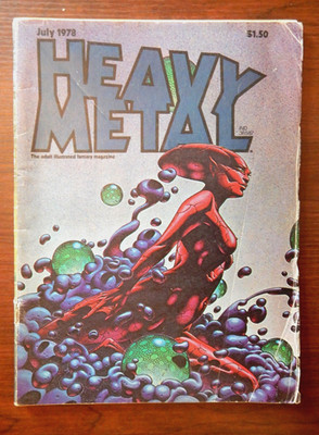 HEAVY METAL MAGAZINE JULY 1978 PLUS 2 OTHER HEAVY METALS FOR ART, ETC.