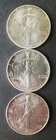 1990, 1991, and 1992 $1 American Silver Eagle Dollars