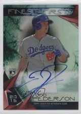 2015 Topps Finest Firsts Green Refractor 22/99 Joc Pederson #FFA-JP Auto 0af