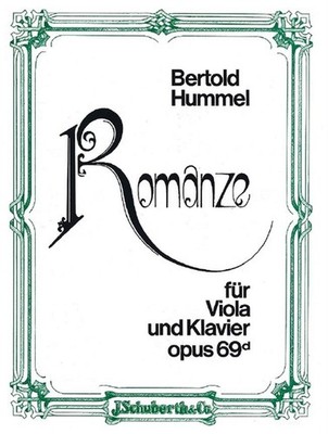 Romantik op. 69 d Bratsche und Klavier Hummel Schott Musik klappbar