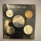 1963 Uncirculated US Coin Set Franklin Half Dollar, Quarter, Dime, Nickel, Cent