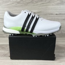 Adidas Tour360 24 Golf Shoes nby Mens Size 11.5 White Core Black Green IF0243