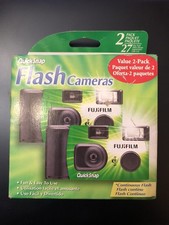 2 Pack: Fujifilm QuickSnap Flash Disposable Cameras 2 cameras/27exp each 