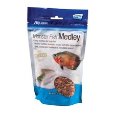 Aqueon Monster Fish Medley Freeze Dried River Shrimp for Large Fish 3.5-Ounce
