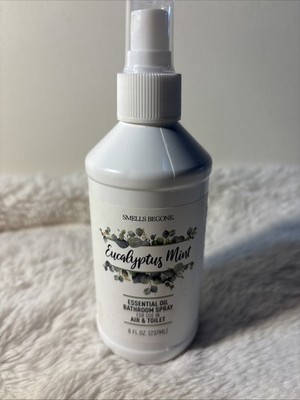 Smells Begone Eucalyptus Mint Essential Oil Bathroom Spray 8 fl. oz 237 ML