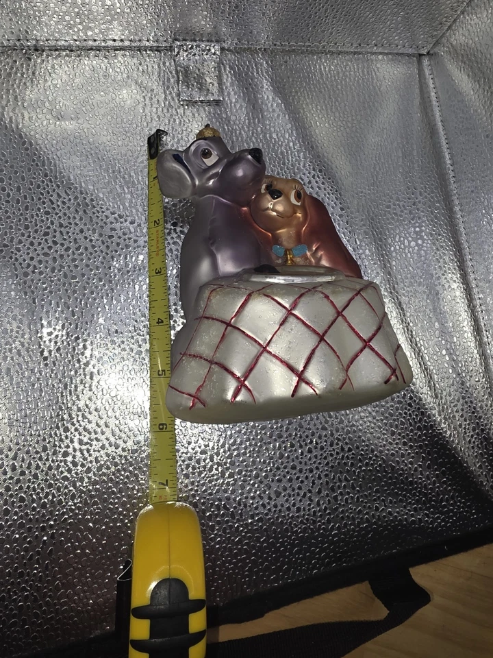 Christopher Radko Disney Ornamento Dama y el Vagabundo Edición Limitada Raro Foto 3 de 3