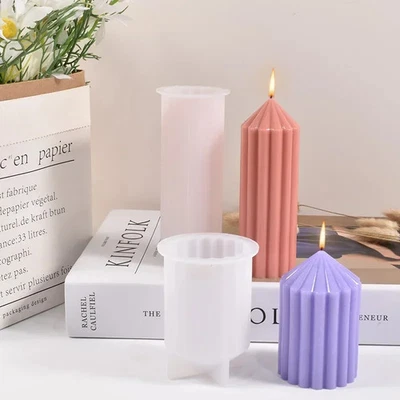 MARKENLOS Aromatherapie Kerze Gussform Handgemacht Geometrisch Rund Kegel Form