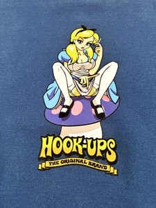 Vintage 90s Hookups Bad Alice Smoking Shirt L Pinup Hook Ups Sex