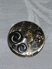 Antique 1921 Elgin 345 12 size 17 jewel open face pocket watch mvt Usa Works