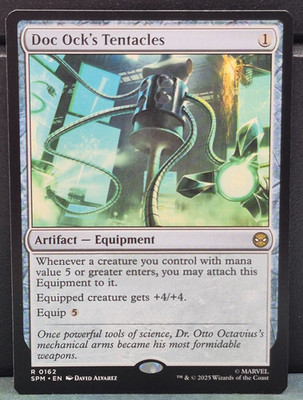 Doc Ock's Tentacles R 0162 Marvel Spider-man Near Mint Card Game NM Equipment