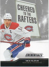 24-25 2024-25 Credentials Nick Suzuki Cheered to the Rafters #CR-NS Canadiens