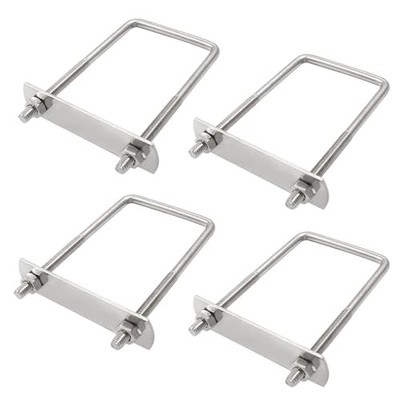 Sets 30Stainless Steel Square U-Bolts, M6 x 50 x 100mm (Thread x M6x50x100mm 4