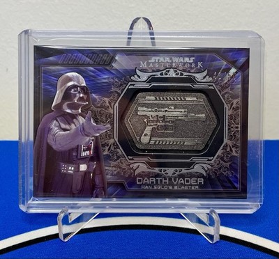 2015 Topps Star Wars Masterwork Darth Vader Han Solo s Blaster Silver /50