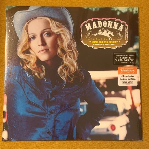 Madonna ‘Music’ Sainsburys Exclusive Ltd Edition Blue Vinyl LP New/Sealed