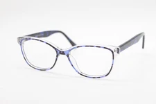 NEW CHELSEA MORGAN CM 20200 TO/BL TORTOISE BLUE CLEAR AUTHENTIC EYEGLASSES 53-15