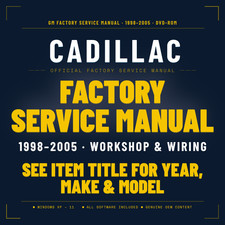 98 1999 2000 2001 2002 2003 2004 2005 Cadillac Deville Service Repair Manual Dvd