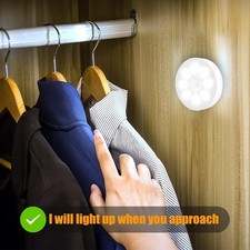 4-Wireless LED Night Light with Motion Sensor, USB Rechargeable  Closet,Cabinet