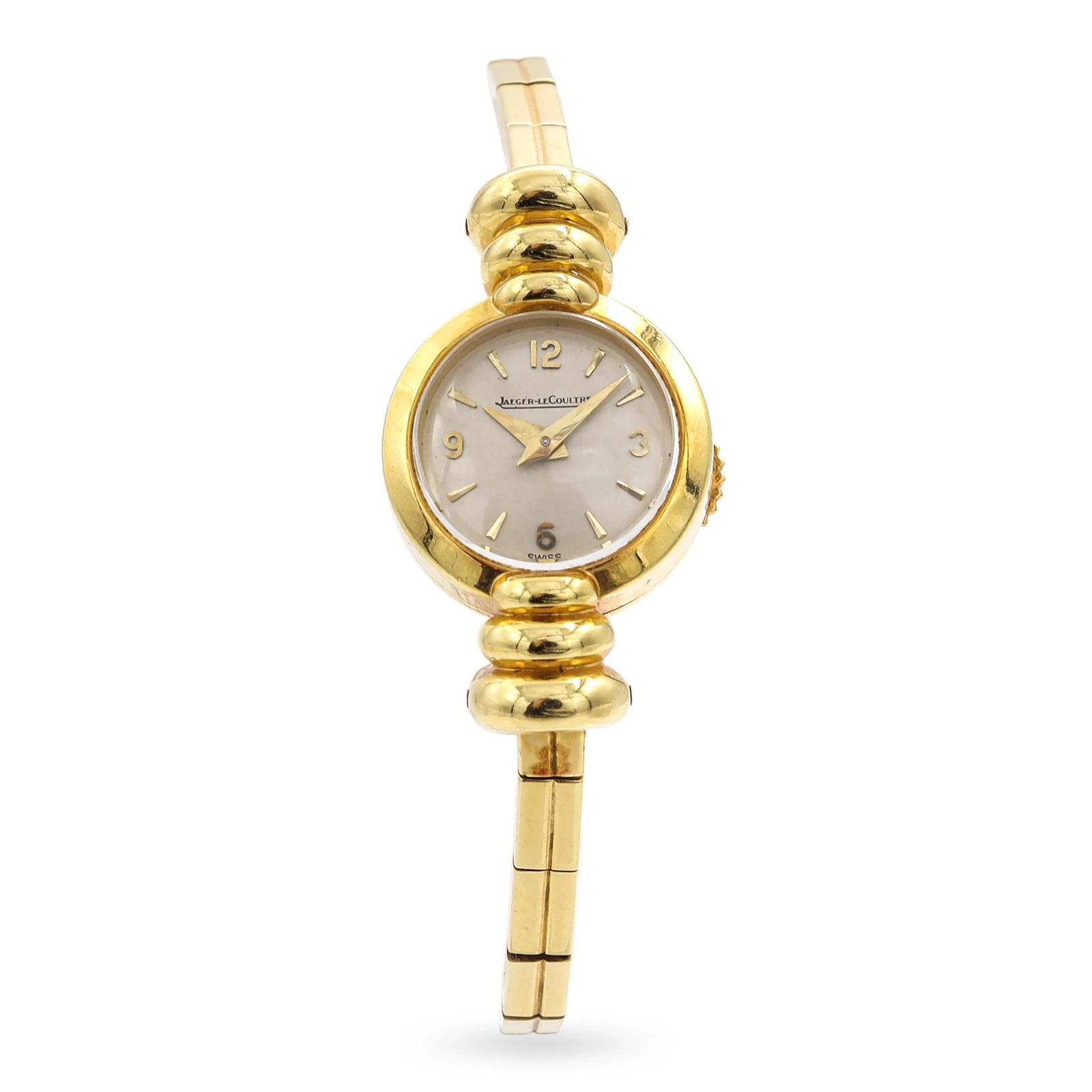 Jaeger LeCoultre — Vintage 18k Yellow Gold Jaeger-LeCoultre Backwind Handwind Watch