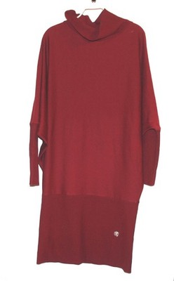 Roberto Cavalli Pullover  Kleid Weinrot_Gr:XL_neu