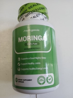 Gancia 100% Pure Moringa, 800 mg Strength, 60Capsules 100% Pure Exp 2/28/2028