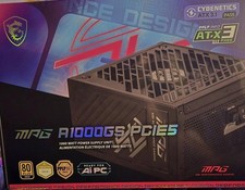MSI MPG A1250GS PCIE5 II 1250W ATX Modular 80 Plus Gold Power Supply - SEALEDNEW
