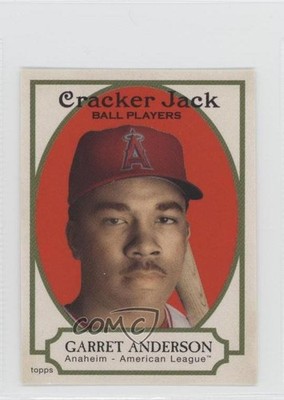 2005 Topps Cracker Jack Mini Stickers Garret Anderson #155 0s5