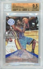 James Harden 2012 Panini Totally Certified Blue Autograph Card #38 6/15 BGS 9.5