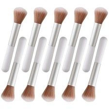 10-Piece Set Fluffy Beauty Makeup Brushes, Portable Blending Brushes with