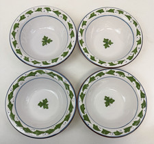 4 Artland World Vineyards Stoneware Bowls Ivy Leaves