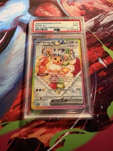 PSA 9 Eevee ex 174 Sv: Scarlet & Violet Promo Card Super Premium Coll. Holo