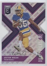 2018 Panini Elite Draft Picks Status Purple Die-Cut 98/99 Jester Weah #144 ni4