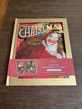 NEW Hallmark The Night Before Christmas Jumbo Huge Big Pop-Up Book Light & Sound