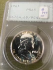 US Franklin Halves 1963 MS 65 & 1963 PR 65 PCGS (Rattler)