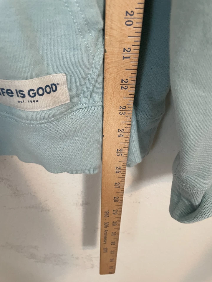 Sudadera con capucha azul grande Life is Good para mujer Keep It Simple Pickleball Foto 2 de 4