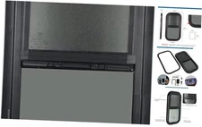 Vertical RV Window2" W x 24" H Tinted Sliding RV Window with Net 12x24in 1