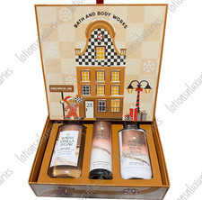 Bath Body Works WARM VANILLA SUGAR Box Set Shower Gel Wash Lotion Fragrance Mist