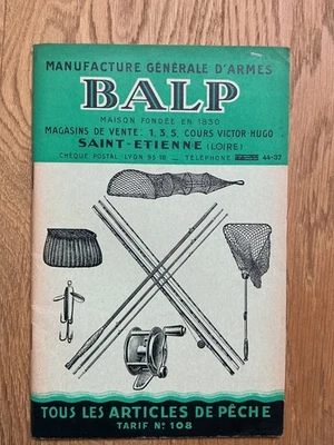 Ancien Catalogue articles de peche Balp Saint-Etienne 1936 - Photo 1/4