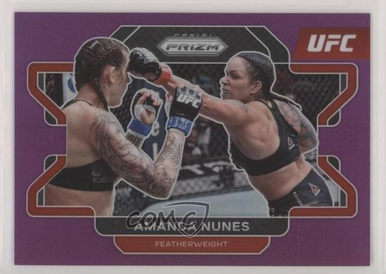 2022 Panini Prizm UFC Purple Prizm 46/149 Amanda Nunes #65 pe8
