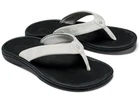 NEW OluKai Ohana White Pineapple Thong Flip Flop Sandal Shoes Women's US 7