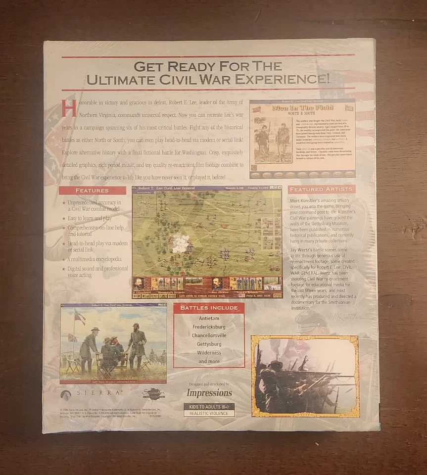 Robert E Lee Civil War General - PC Big Box - Complete - Image 2 of 4