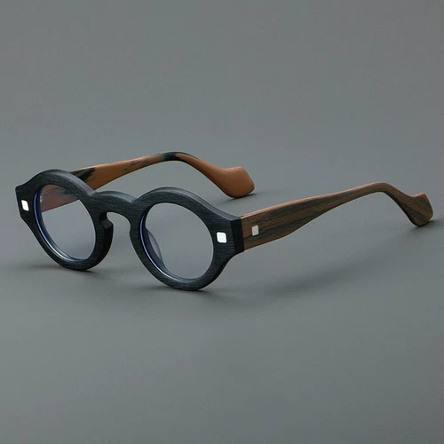 Acetate Round Retro Eyeglasses Men Women Clear Lens Fashion Glasses Frames New - Picture 2 of 19