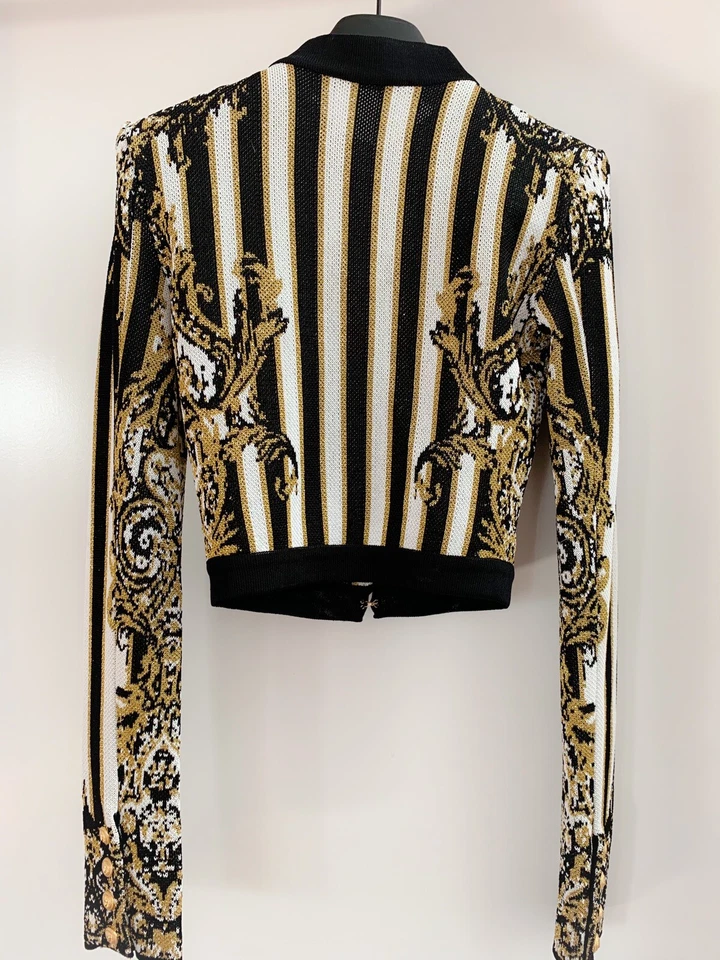 Balmain Patterned Baroque Cropped Jacket - Bild 4 von 4