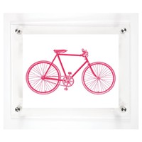 Mitchell Black Bicycle His Decorative Framed Wall Canvas Fuchsia (12x15) on sale Mitchell Black Bicycle His Decorative Framed Wall Canvas Fuchsia (12x15) on sale