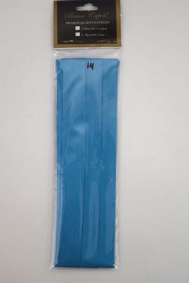 Three Pleat Satin Hat BAND Replacement  with 2-end Hooks BRUNO CAPELO 42 Colors 
