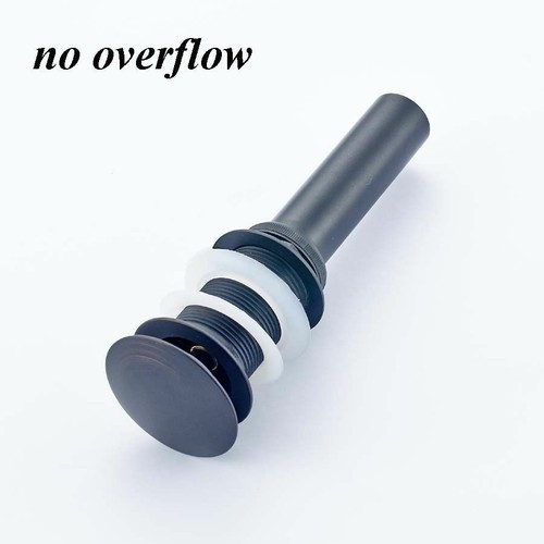 Bathroom Basin Vessel Sink Faucet Pop-Up Drain Non-Overflow Oil Rubbed Bronze - Picture 2 of 5