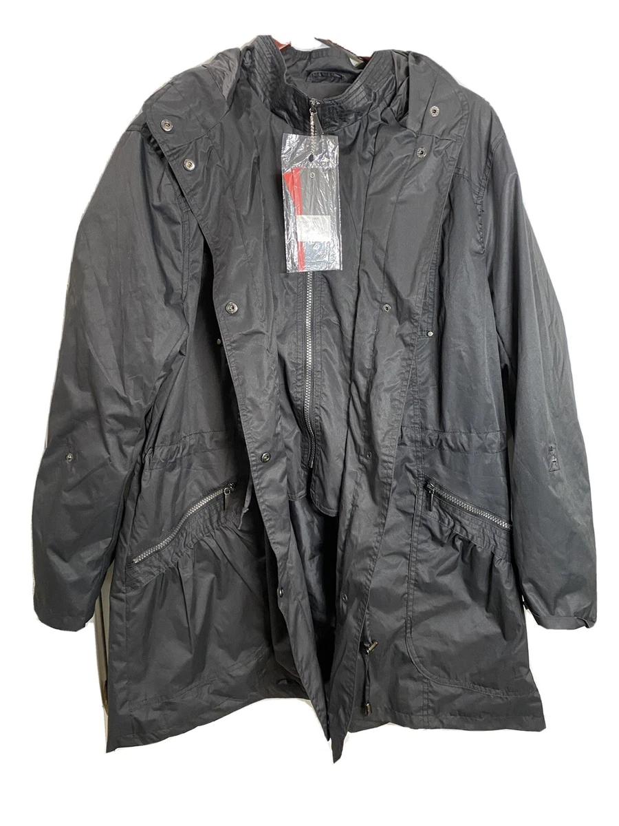 Yoki Outerwear Collection Full Zip Snaps Black Jacket Size 2XL