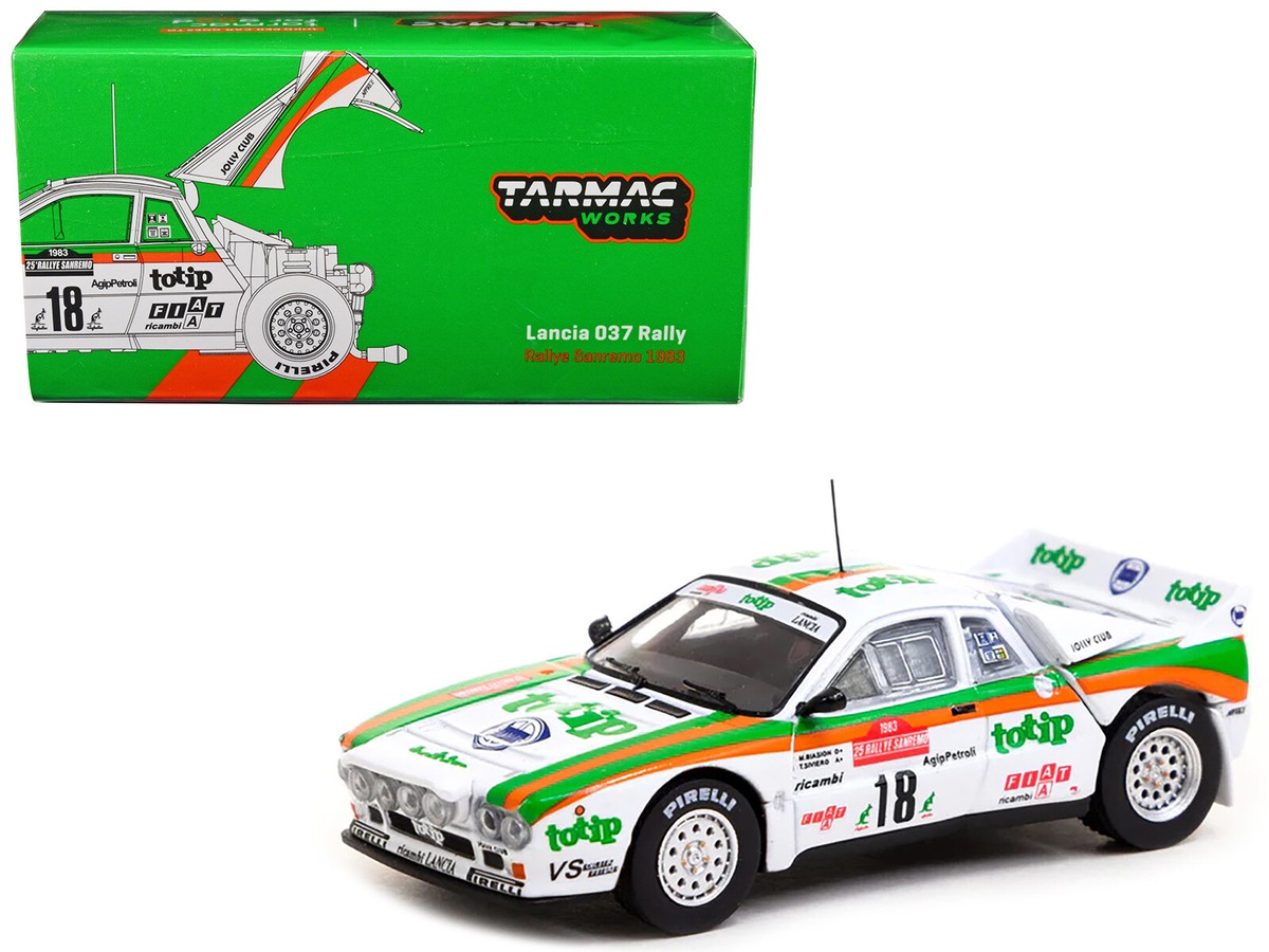 Tarmac Works T64P-TL002-83SAN18 Lancia 037 Rally #18 1/64