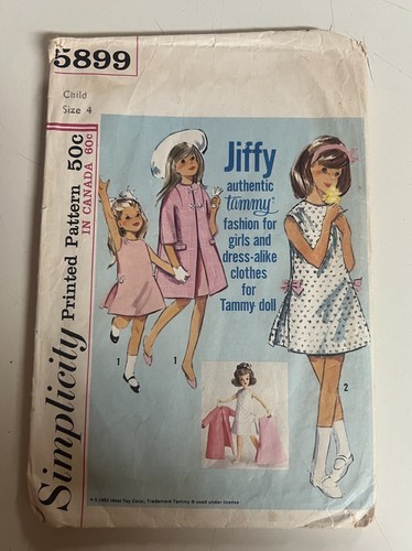 Lot Of 9 Toddler Girls Sz 4 Patterns Simplicity McCall’s Sewing 1962-1975 - Picture 3 of 20