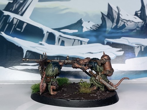 Warhammer AoS Age Of Sigmar Skaven Warplock Jezzails Painted (1 of 2) - Picture 9 of 13