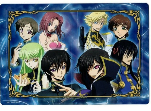 card promo Code geass anime Lelouch Zero C.C. Kallen Kururugi Suzaku Gino Rolo